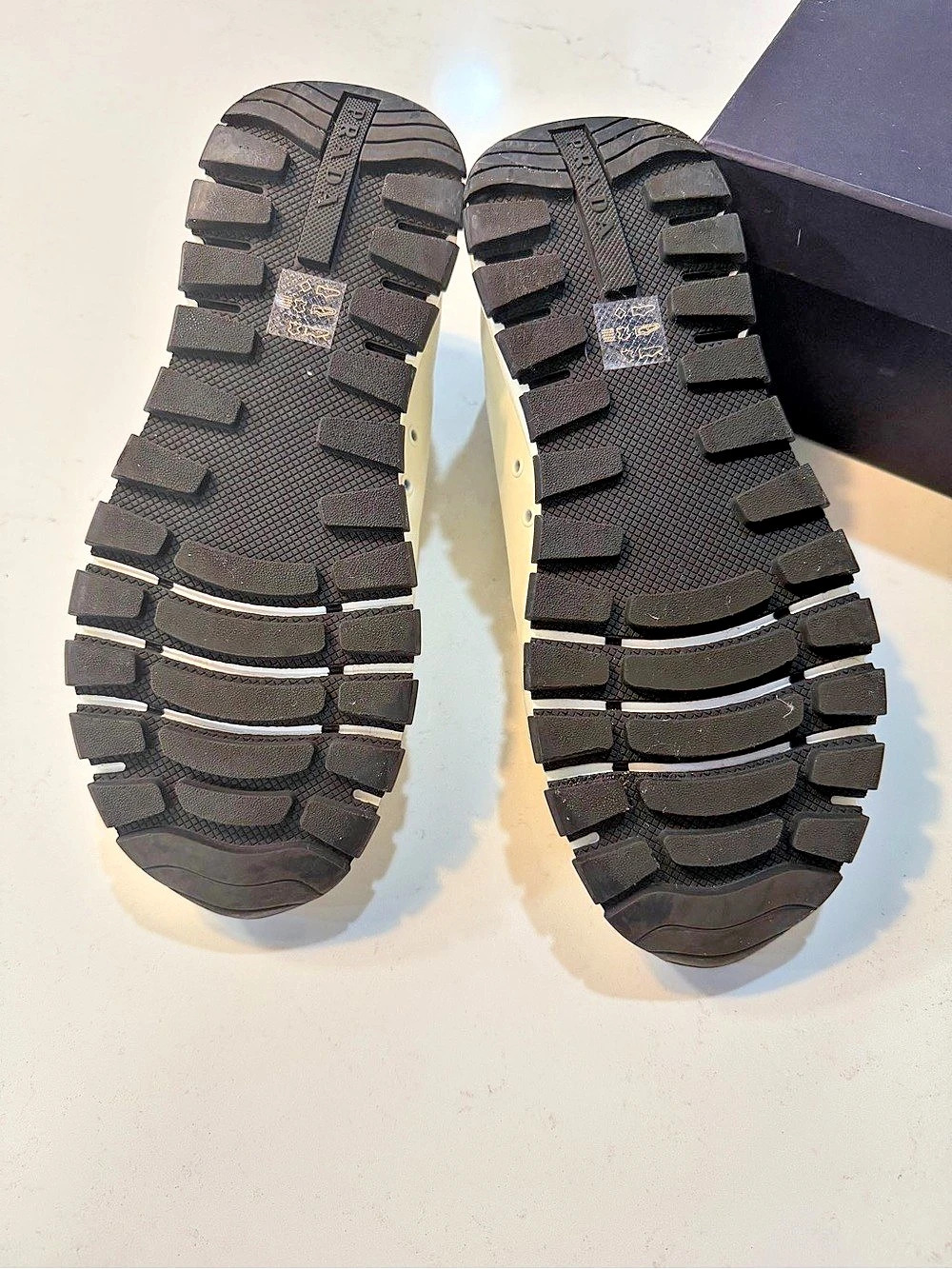 Prada America's Cup Leather and Fabric Sneakers White & Black EU 38.5 - Picture 5 of 11